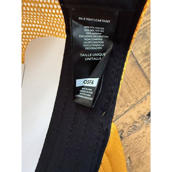 Los Angeles Dodgers Hat Cap Snap Back Mens One Size Yellow MLB Baseball Trucker - Picture 8 of 8